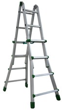 Facal SCALA TELESCOPICA IN ALLUMINIO EUROBRIKO Gradini N°3+4 H max cm. 344