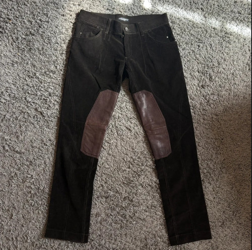 Black corduroy trousers dolce - black,
