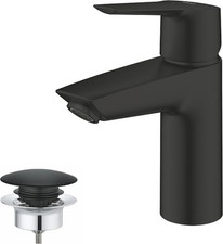 ✅GROHE RUBINETTO MISCELATORE MONOCOMANDO PER LAVABO BAGNO bidet con PILETTA NERO