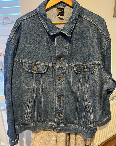 Giacca denim vintage lee - denim,