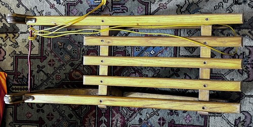 Slittino vintage legno e - slittino,