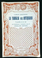 LA FAMIGLIA DELL'ANTIQUARIO GOLDONI CARLO SIGNORELLI 1960  BROSSURA