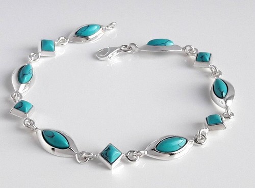 Bracciale turchese argento 925