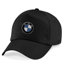 CAPPELLINO BMW  RICAMATO SUL FRONTE, COTONE 100% - COLORE NERO