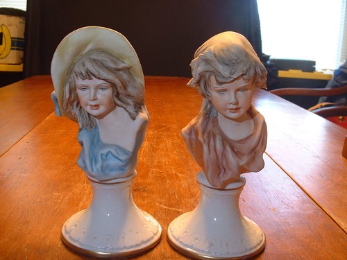 Coppia statuine busto - coppia, di