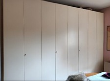 REGALO Armadio 8 Ante Bianco per Camera da Letto 