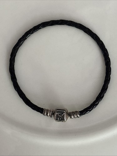 Pandora black braided leather - pandora,