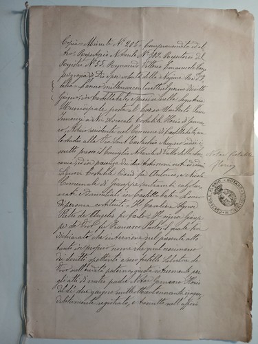 Atto notarile 1906 - atto,