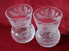Modello cardo cristallo Edimburgo - due grandi bicchieri da whisky / Old Fashioneds