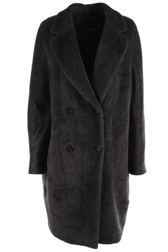 Cappotto alpaca grigio max - alpaca,
