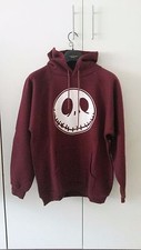FELPA JACK SKELETRON COLORE BORDEAUX TAGLIA M STILE HIP HOP - SKATE - RAVE