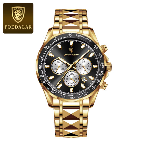 Orologio uomo oro nero - uomo,