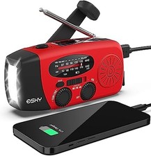 Esky ES-CR01-Radio a manovella di emergenza con torcia a 3 LED (/RT6-20094-ES-...