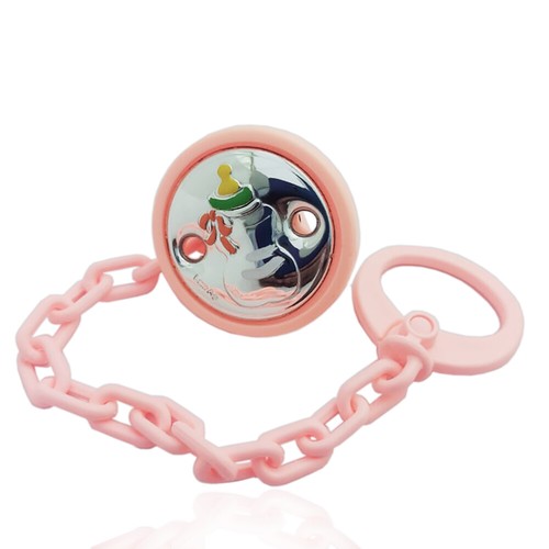 Spilla pinza portaciuccio rosa