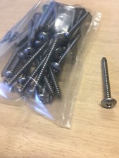 VITE ACCIAIO INOX 4x38 LEGNO PLASTICA TESTA CILINDRICA BOMBATA INSERTO  PH2 40PZ