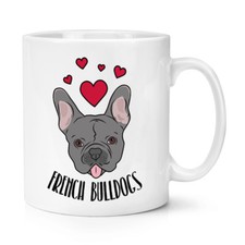 Love Bulldog Francesi 284ml Tazza - Cuori Divertente Cucciolo di Cane