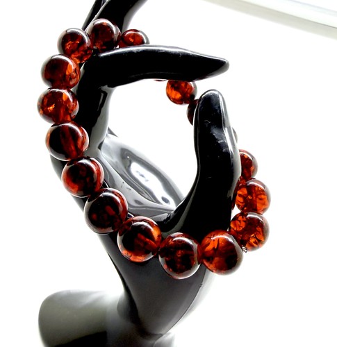 Bracciale ambra rotondo - bracciale,
