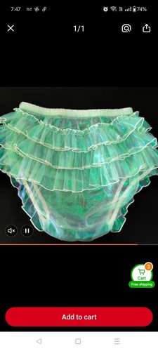 Translucent plastic diaper