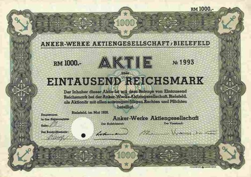 Anker werk 1938 bielefeld - werk,