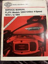 Harley Davidson 1978 1/2 -1984 FL FX 1200 1340cc pala manuale di servizio ottime condizioni