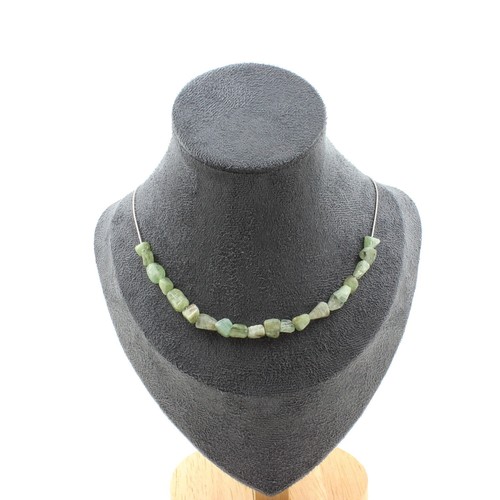 Collana perle apatite verde - 20,