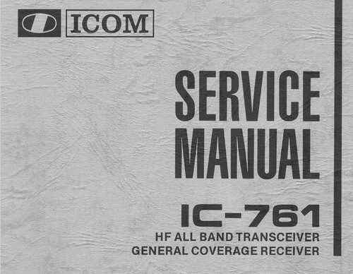 Icom 761 manuale di - icom,
