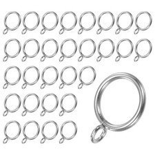 Silver Curtain Rings with