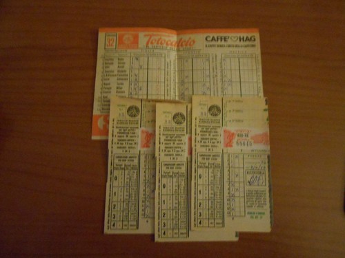 Schedina totocalcio concorso - totocalcio,