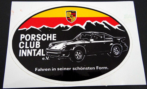 Adesivo porsche club inntal - adesivo,
