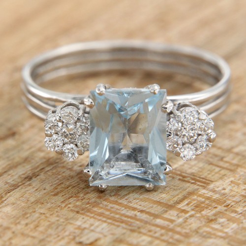 Anello oro bianco kt - bianco, 18
