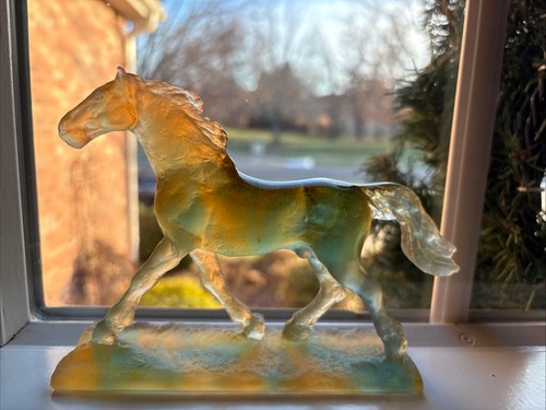 Daum crystal brown trotter - daum,