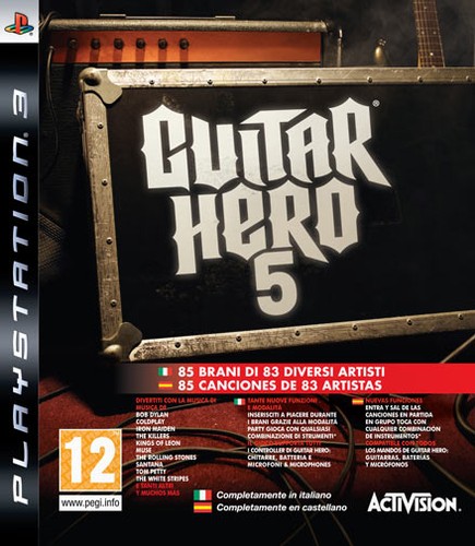 Ps3 guitar hero ufficiale - hero, 5