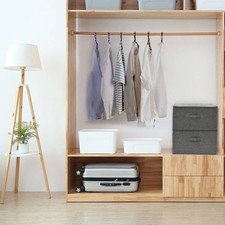 2x Scatole Portaoggetti Tessuto 43x34x23 cm Contenitori Colori Diversi vidaXL