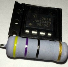 IC LNK304GN +1 Resistenza 47 Ohm 3 Watt - Kit Riparazione, Whirlpool,AEG,Bauknecht