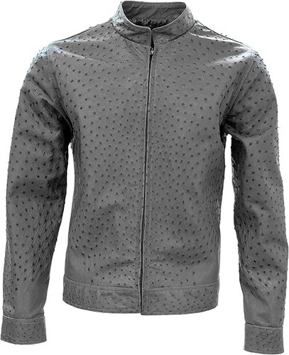 Giacca moto biker - uomo, vera