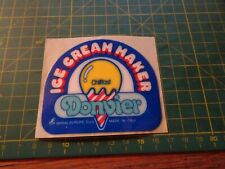 ADESIVO VINTAGE STICKER KLEBER ICE CREAM MAKER DONVIER 