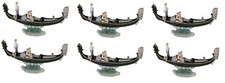 Paben Arte e Storia 6 Pezzi statuina 3D Gondola Souvenir Venezia