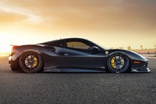 Black Ferrari 488 GTB Sports