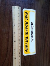 FIAT ABARTH 131 RALLY 1974-1981 (ADESIVO) 15 CM / 6" MARKKU ALÉN