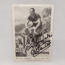 Cartolina autografa Bartali con dedica Buono