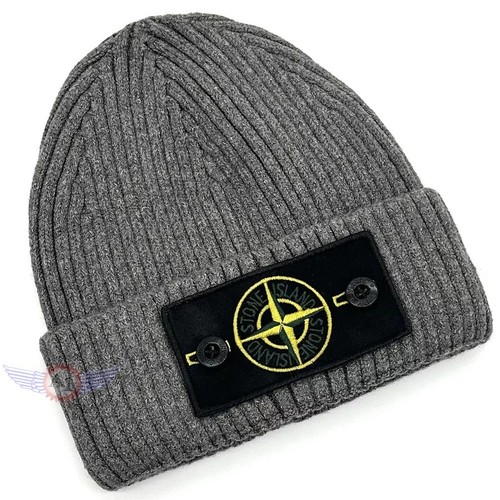 Stone island beanie con toppa - beanie,