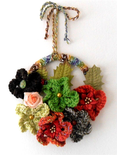 Corona fiori autunnali - di,