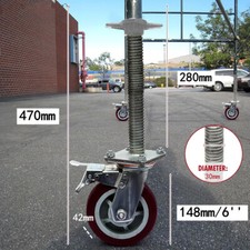 4X Ruote Per Ponteggi 500KG