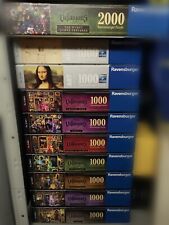 Lotto 11 puzzle Ravensburger da 1000-2000 pz: 9 Disney Villainous + 2 serie Art