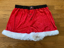 Men's Santa Boxer Costume Sz