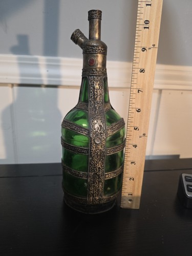 Decanter vintage vetro verde