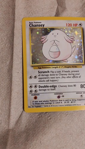 Pokémon chansey set - base, holo