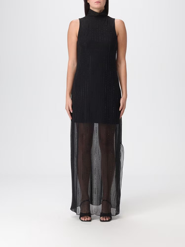 Abito nero con paillettes - , liu