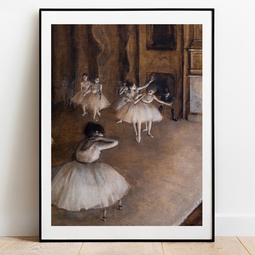 Stampa degas danza rehearsal - -,