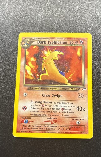 Dark typhlosion 105 neo - dark, 10/105